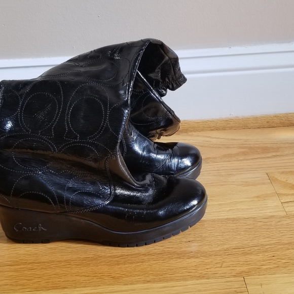 Coach patent leather boots - Picture 9 of 13